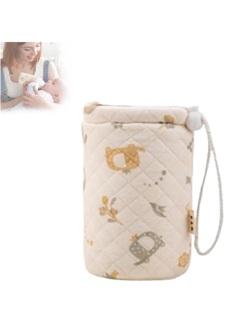 Baby Bottle Sleeve - Bottle Warmer Sleeve - Baby Insulated Water Bottle Sleeve Bottle Bag Sleeve with Retractable Cord for Outdoor Hiking - Image 1
